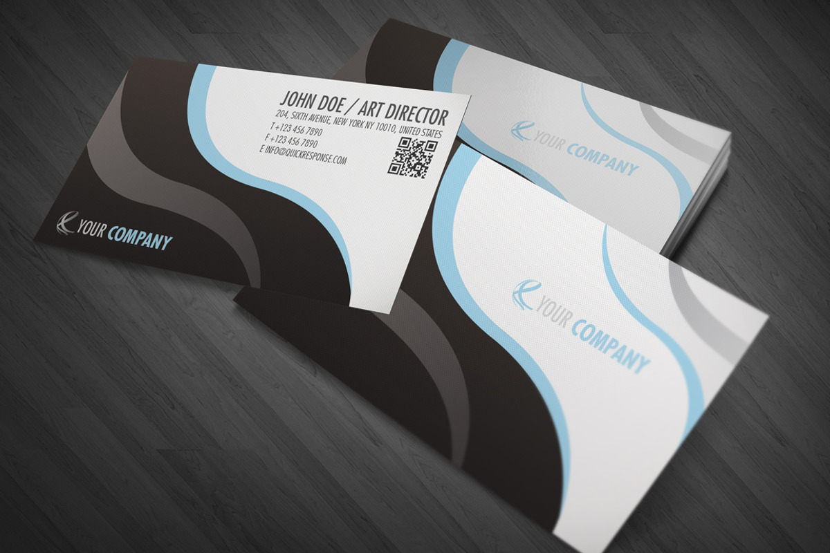 QR code business card design 03, a Business Card Template by www.lemongraphic.design (Photo 3 of 4)