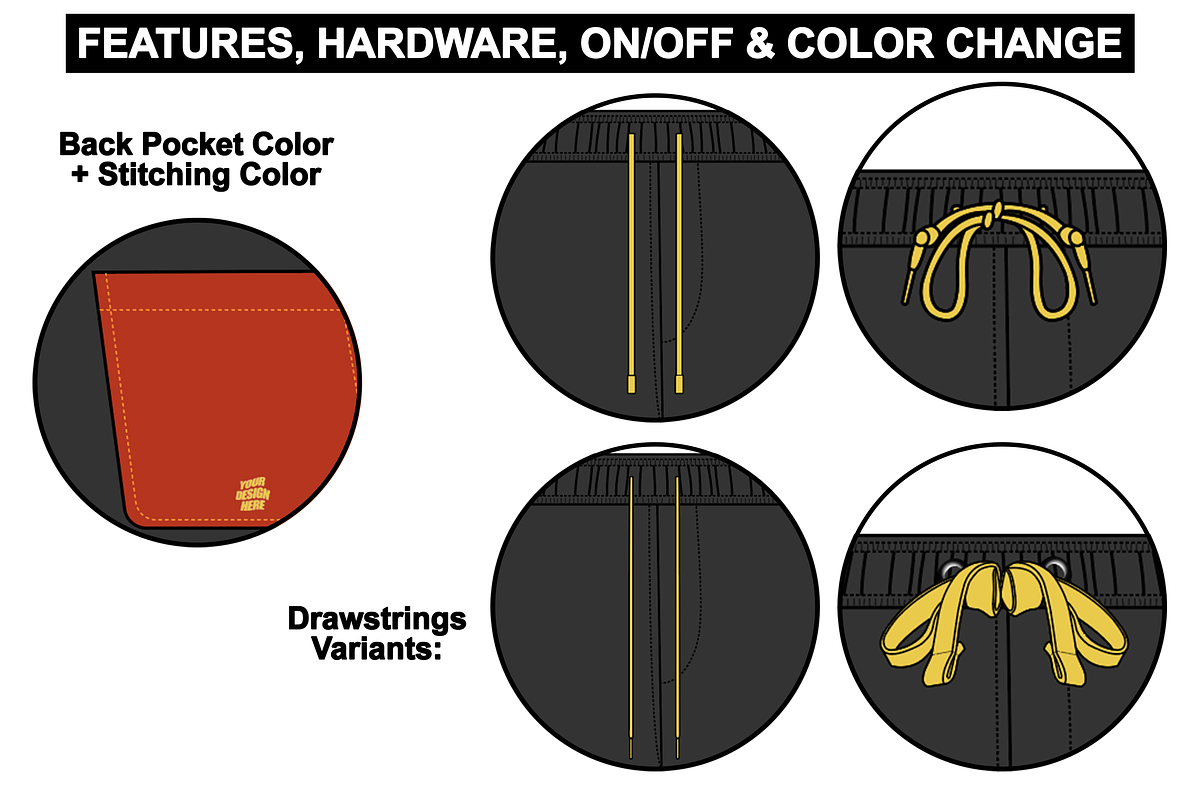 Basic Shorts Vector Flat Mockup, a Bottom Mockup by Infinity Mockups (Photo 6 of 9)