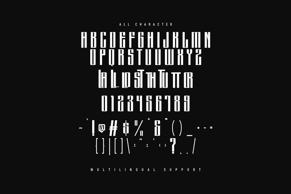 Lockamor Futuristic Display Font, a Sans Serif Font by Maulana Creative (Photo 5 of 15)
