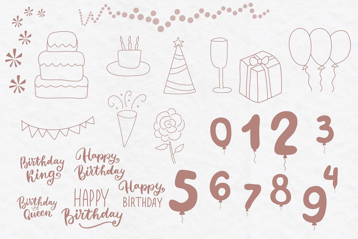 Birthday stamps, air balloon stamps, a Brush Add-On by Let's Art (Photo 2 of 3)