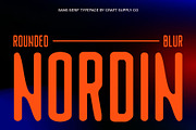 Nordin Rounded Blur, a Sans Serif Font by Craft Supply Co. (Thumbnail 1 of 8)