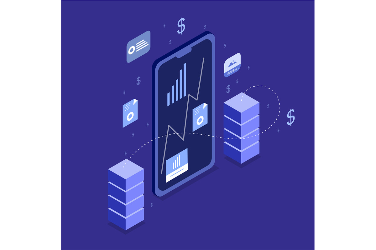 Technology isometric 3d vector, a Technology Illustration by foxndeer (Photo 4 of 4)