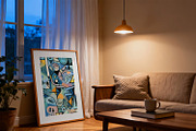 Living Room Poster Frame Mockup ISO, a Mockup by DesignRocket (Thumbnail 6 of 8)