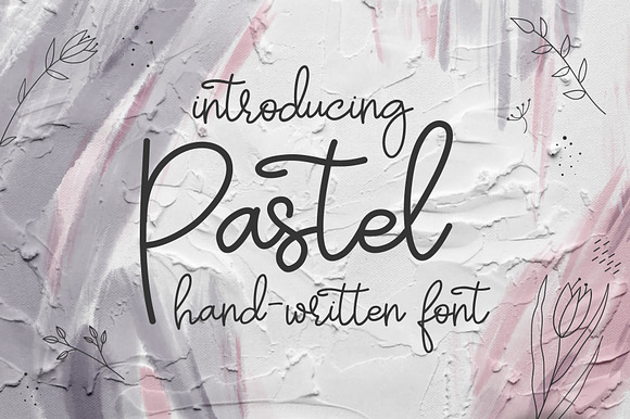 Pastel | hand-written font preview 8