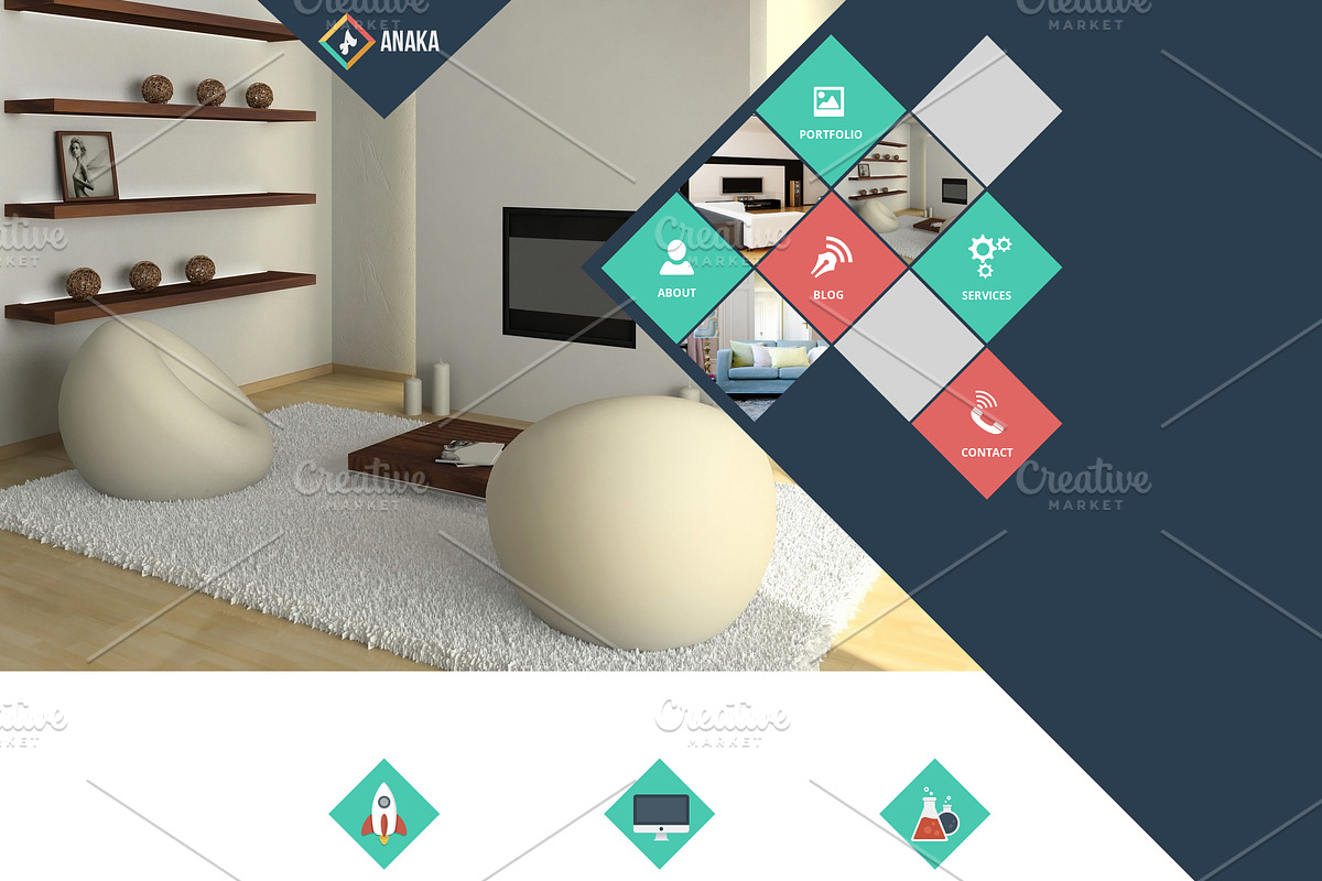 Anaka - PSD One Page Template, a Landing Page Template by Nody4Design (Photo 3 of 4)