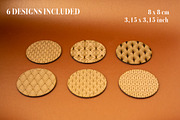 Deco Coasters VectorFile 4 LaserCut., an Object Graphic by MaramadeLaser (Thumbnail 4 of 5)