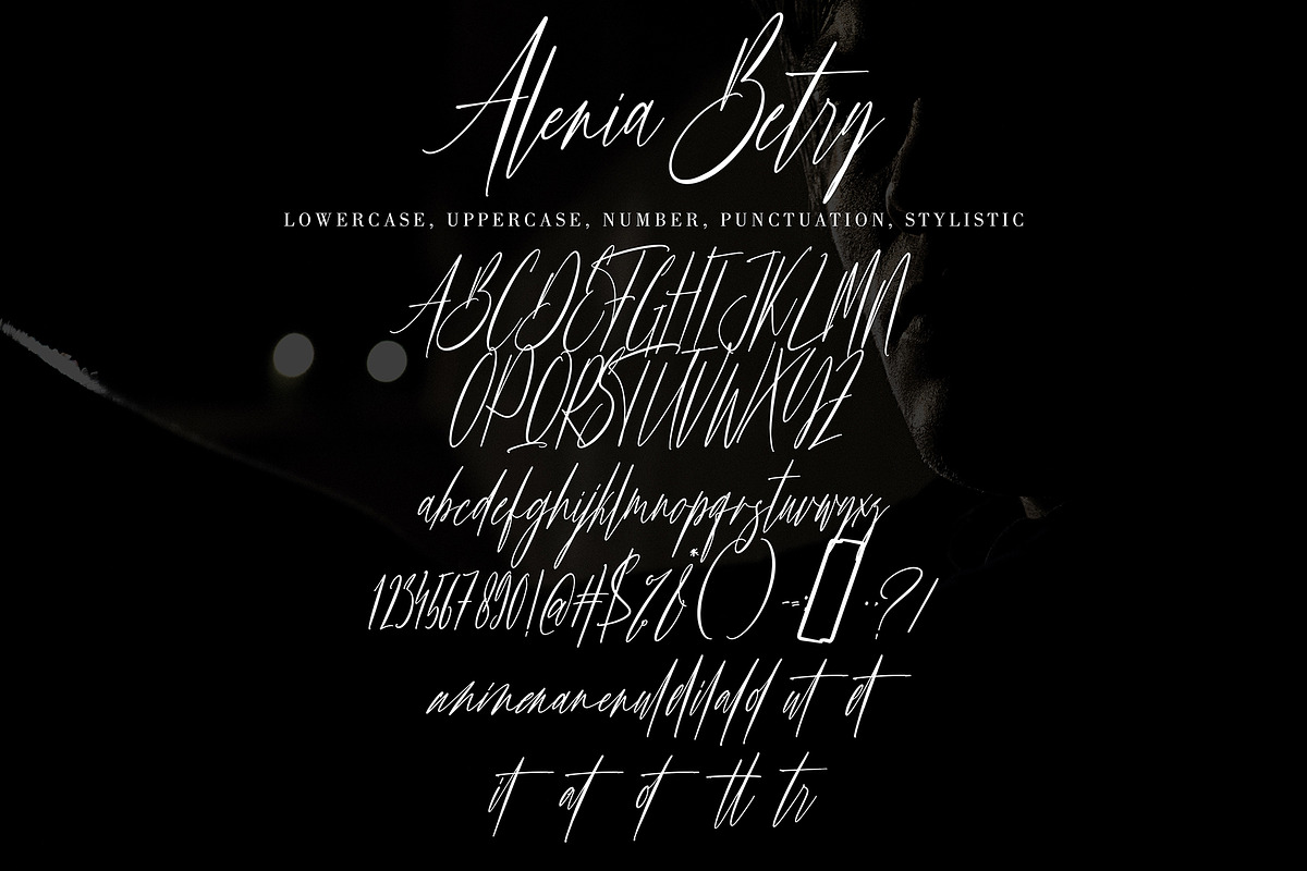 Alenia Betry, a Script Font by pineungtype (Photo 6 of 9)
