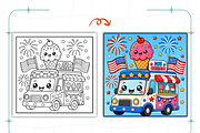 4th of July Bold and Easy Coloring, a Seasonal Illustration by Ink Gallery (Thumbnail 8 of 8)