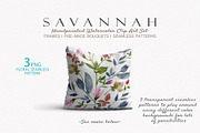 Savannah - Watercolor Floral Set, a Graphic by SmallHouseBigPony (Thumbnail 7 of 12)