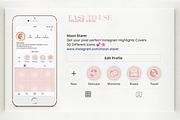 50 Blush Instagram Highlight Covers, a Social Media Template by Moon Starer Studio (Thumbnail 3 of 3)