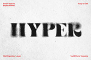 Halftone Grunge Text Effect, a Layer Style Add-On by dokudokunomi (Thumbnail 1 of 4)