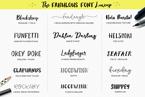 Angie Makes Font Bundle Of Glory