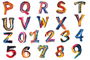 Brushstroke Letters Alphabet, an Illustration by Designworld (Thumbnail 2 of 4)