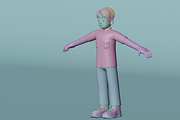 3D School Character Collection, a Characters & Person 3D Model by Dudukbersama (Thumbnail 3 of 7)