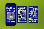 Blue Fashion Sale Instagram Set, a Social Media Template by graphicook (Thumbnail 3 of 3)