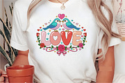 Cute Love Birds Sublimation PNG, an Illustration by Designking (Thumbnail 2 of 6)