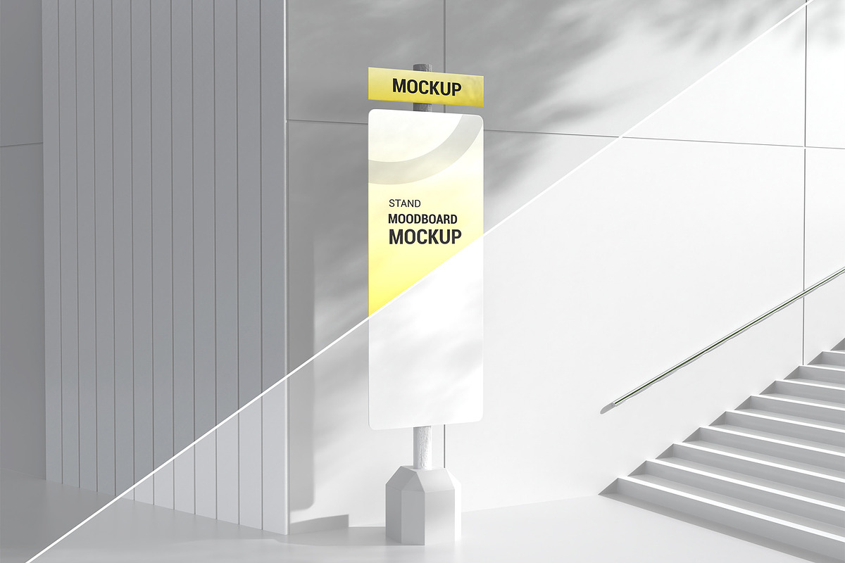 Stand Moodboard Mockup, a Product Mockup by graphypix (Photo 2 of 4)