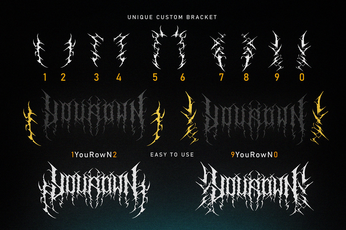 Meswady | Metal Font, a Blackletter Font by WingBuk (Photo 11 of 14)
