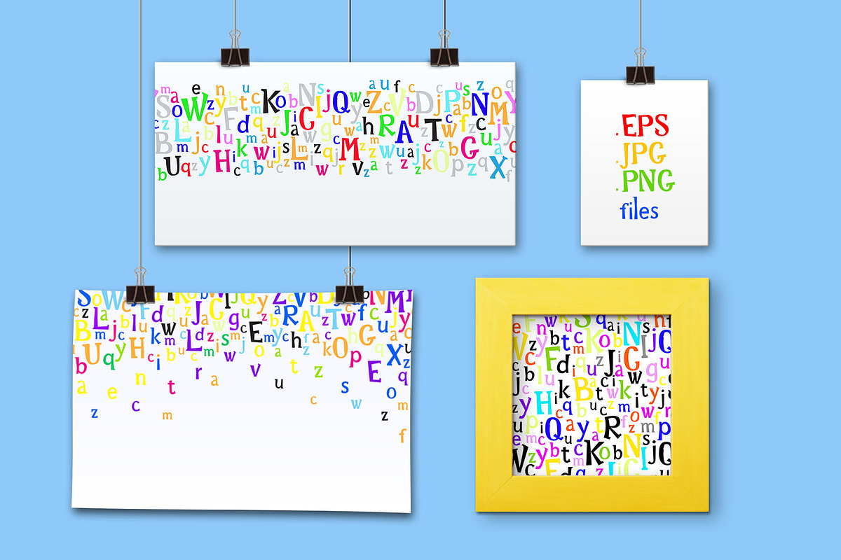 Rainbow Chalk Cyrillic kid's font preview 4