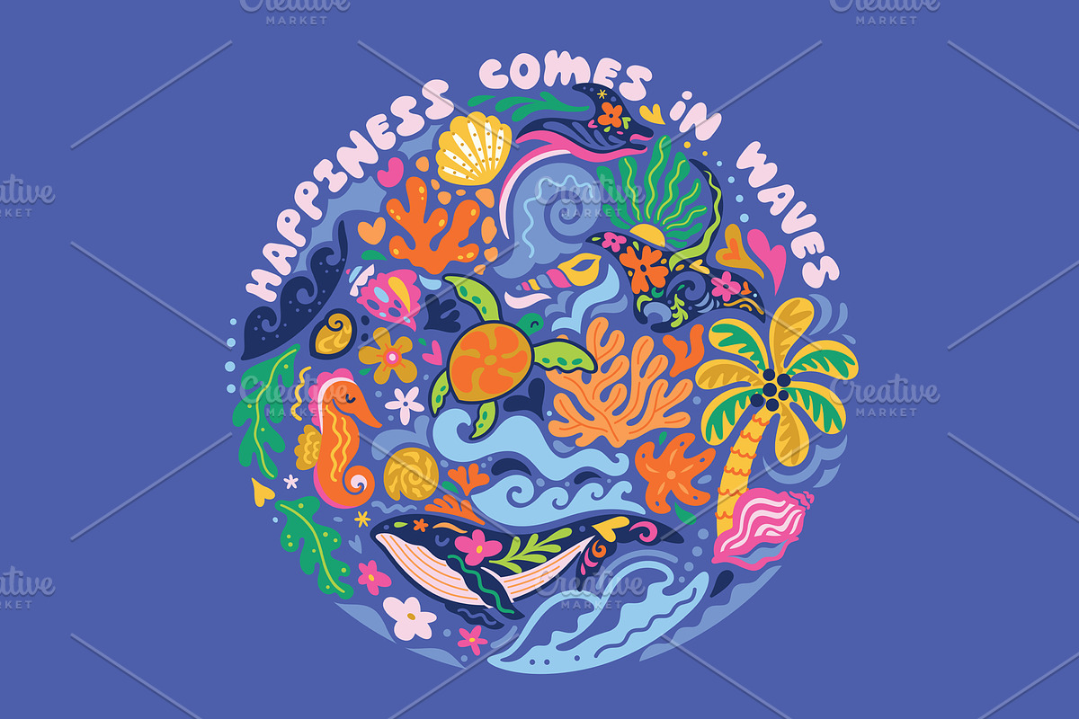 Warm Tides & Coral Stories, a Pattern Graphic by PenguinHouse (Photo 12 of 13)