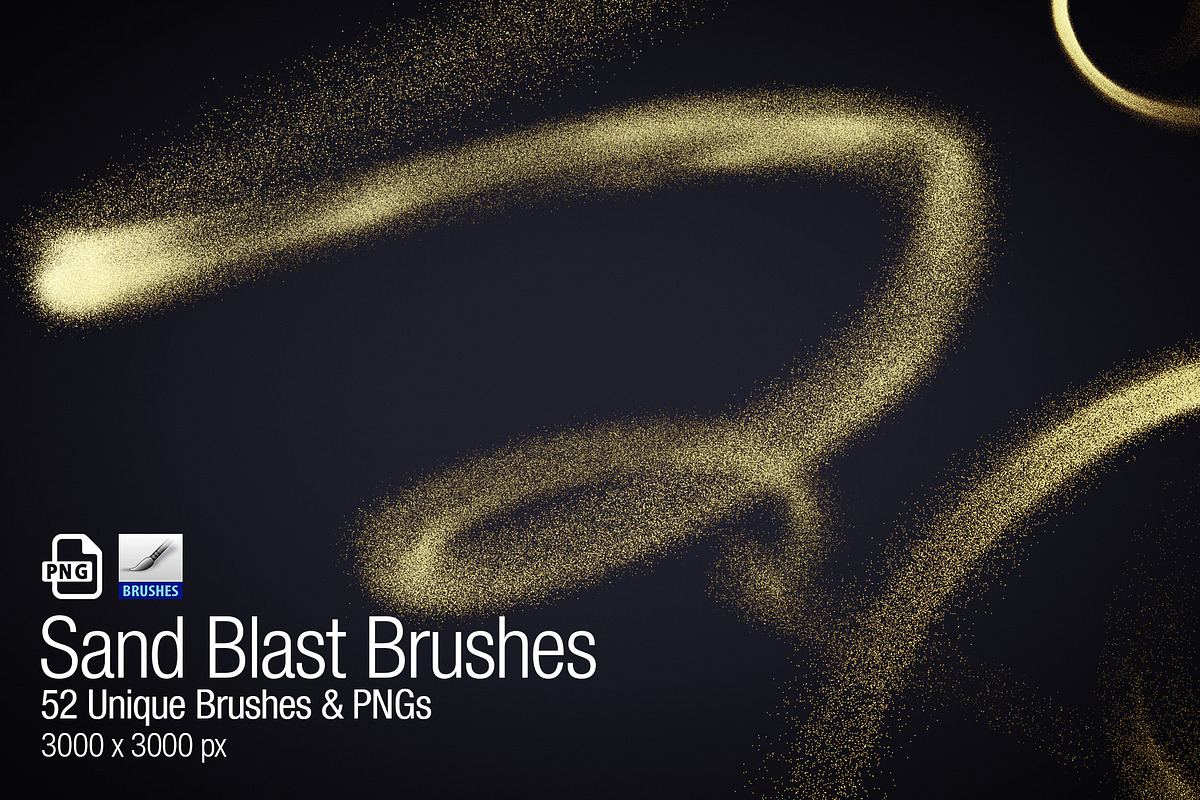 Sand Blast Brushes & PNGs, a Brush Add-On by Creative Graphics (Photo 3 of 4)