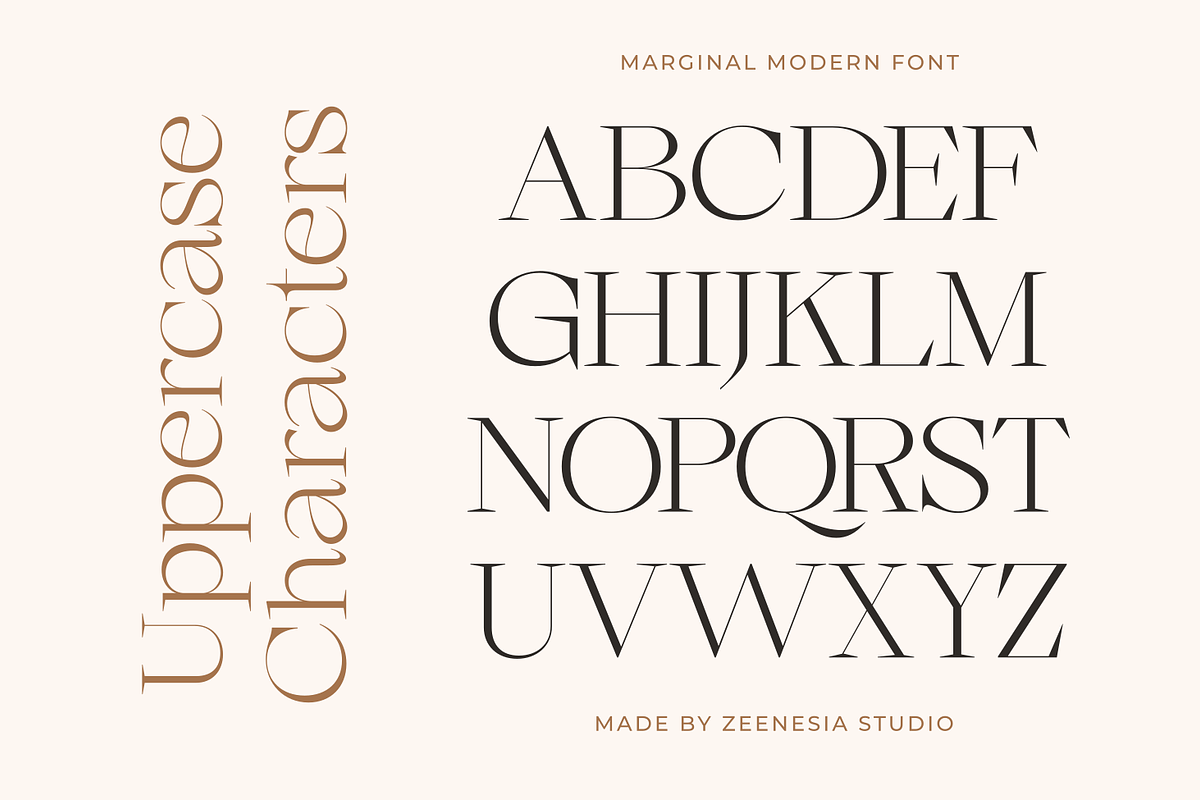 Marginal - A Modern Font, a Serif Font by zeenesia (Photo 15 of 18)