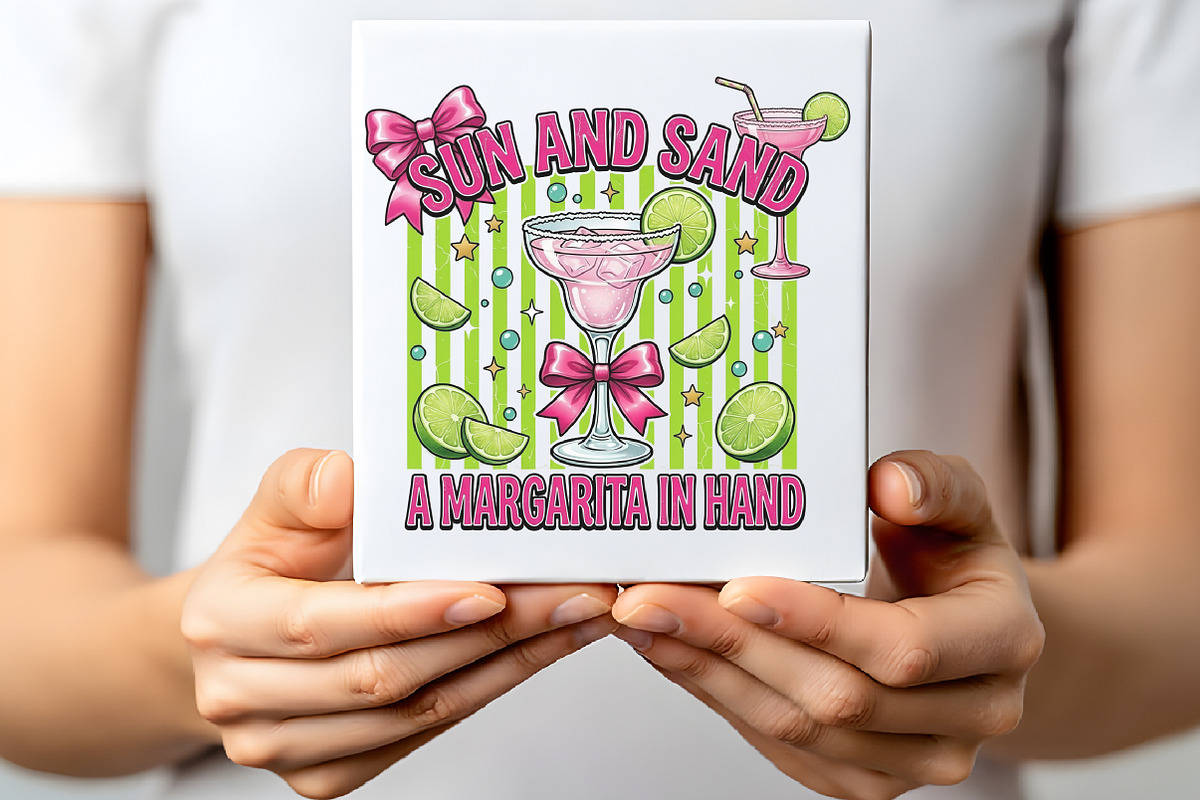 Sun Sand Margarita Summer Beach PNG, an Illustration by CraftArtStudio (Photo 2 of 4)