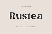 Rustea Display Fonts, a Font by Yukita Creative (Thumbnail 1 of 12)