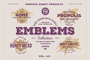 HAND DRAWN VINTAGE EMBLEMS VOLUME 4, a Branding & Logo Template by pawellpi (Thumbnail 1 of 15)