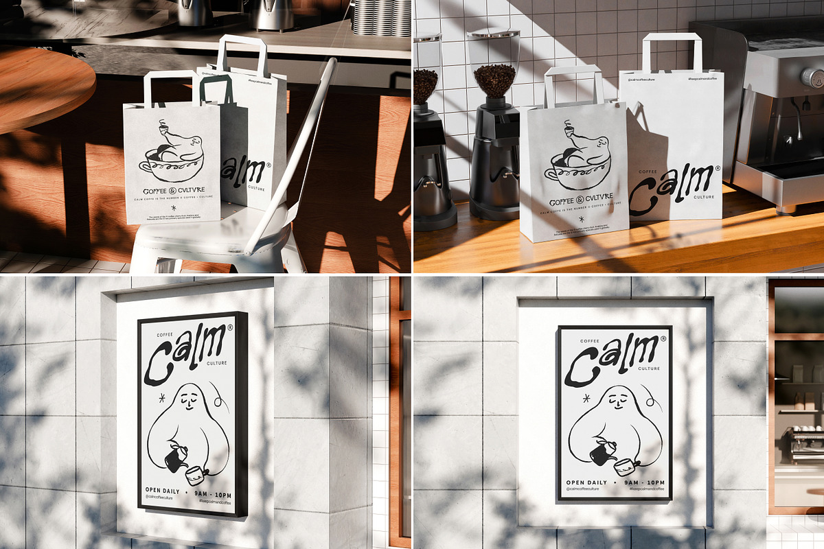 38 Coffee Shop Cafe Branding Mockup, a Cups & Container Mockup by Vitora Mockup (Photo 4 of 12)