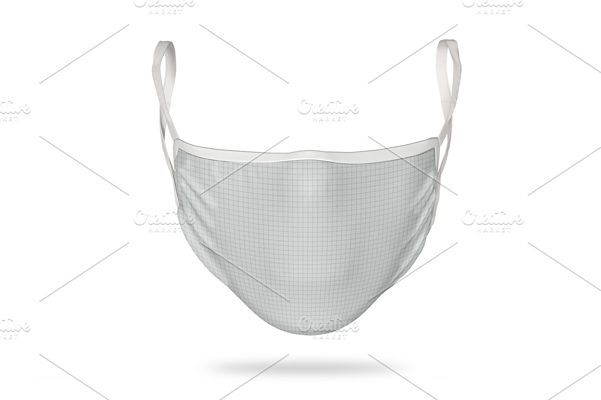 Face mask mockup realistic front, a Mask Mockup by Radmila (Photo 8 of 9)