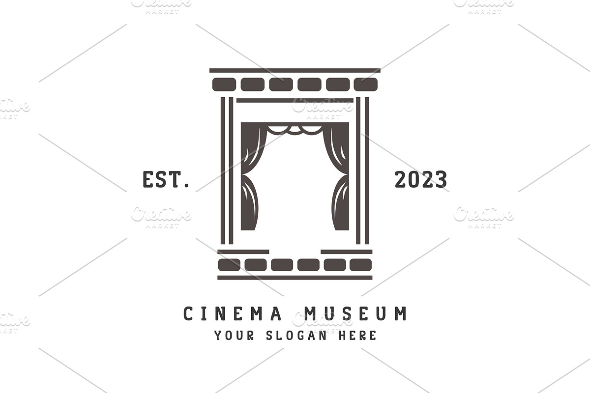 Cinema Museum Logo Illustration, a Branding & Logo Template by Morvana Crew