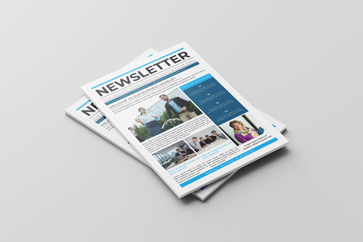 Corporate Business Newsletter, a Brochure Template by retrographix (Photo 2 of 9)