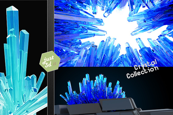 Cool blue Meth crystals preview 3