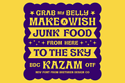 Kazam Display Font, a Font by Brethrendesignco (Thumbnail 4 of 4)