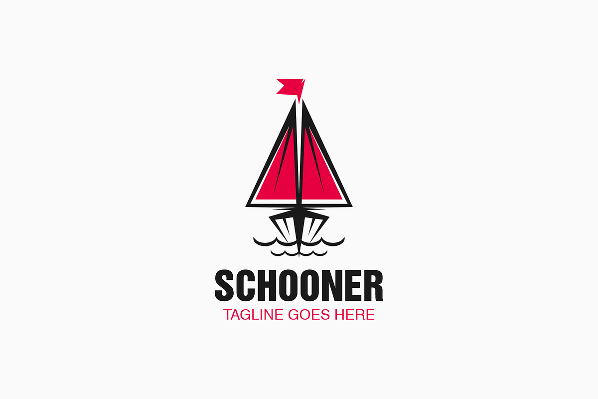 Schooner Simple Mascot Logo, a Branding & Logo Template by Artnivora.Std