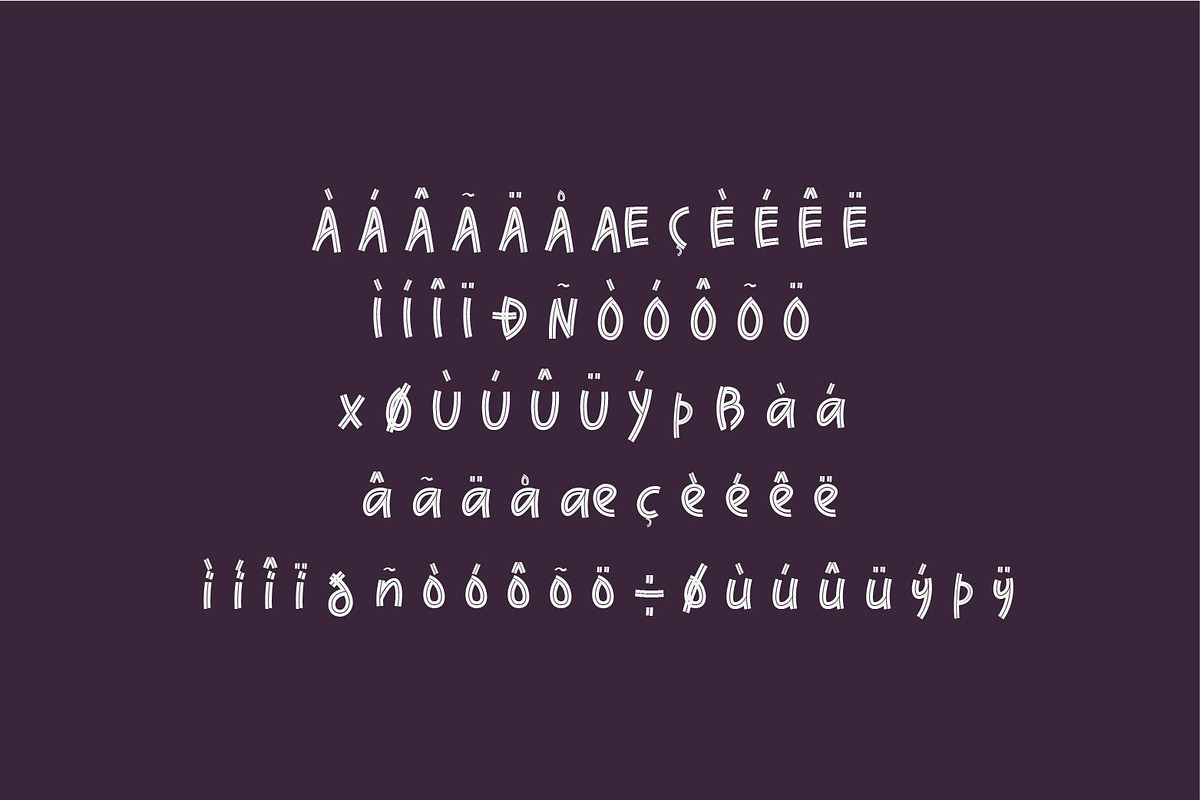 Yumna | Cartoon font, a Symbol Font by WAP (Photo 6 of 6)