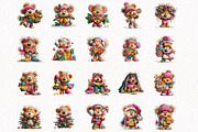 Whimsical Christmas Teddy Bear, a Seasonal Illustration by fashionaddict (Thumbnail 4 of 7)