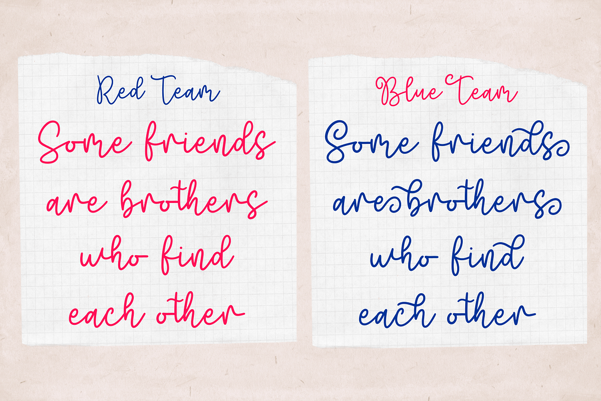 Brotusse | Handwritten Font, a Script Font by Forberas Club (Photo 2 of 9)