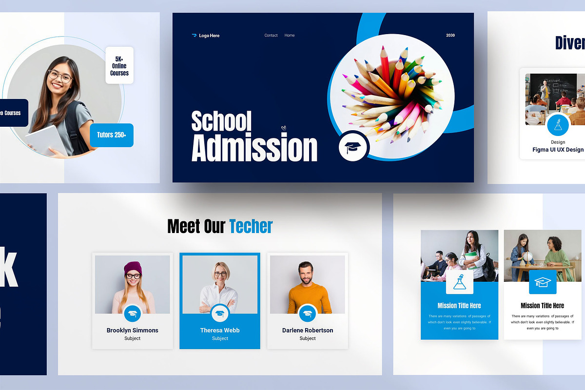 Admission Education Presentation, a Presentation Template by KreateTribe (Photo 1 of 6)