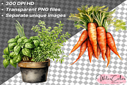Vegetables Collection Clipart, a Food Illustration by Watercolor Digital (Thumbnail 5 of 9)