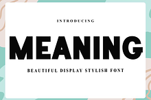 Meaning