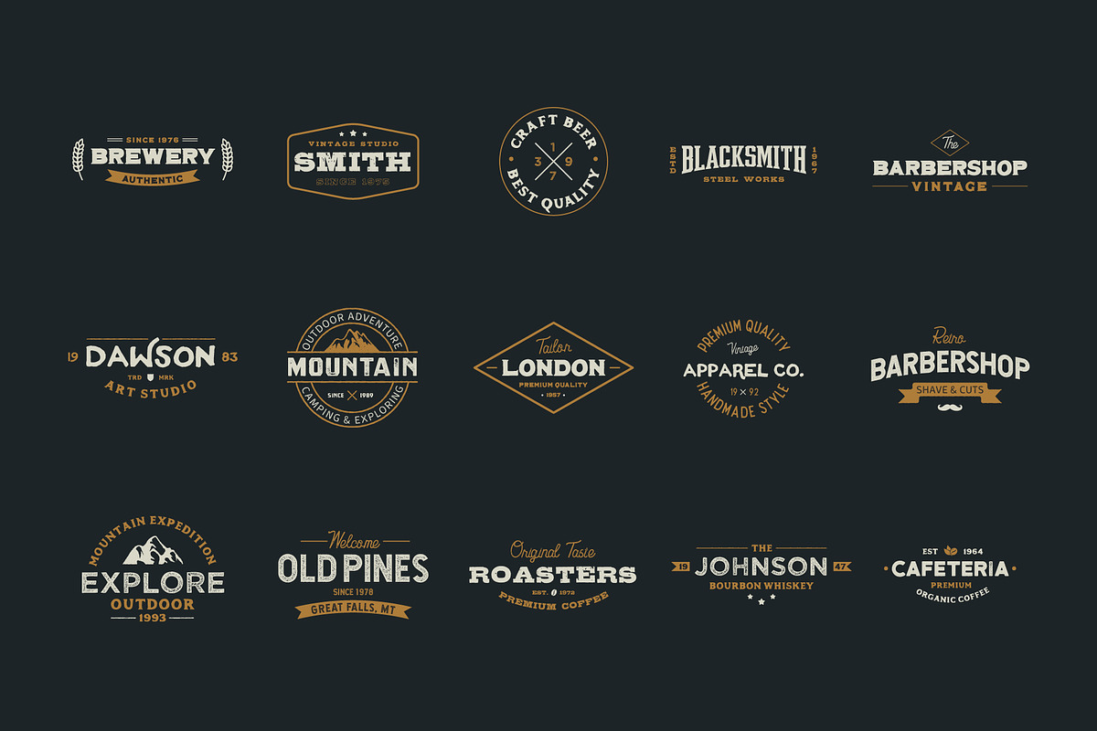 SALE : 15 Vintage Logo Badges, a Branding & Logo Template by FlashGraphics (Photo 9 of 9)