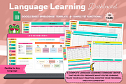 Language Learning Dashboard, a Stationery Template by bellaROSEworkshop (Thumbnail 1 of 6)