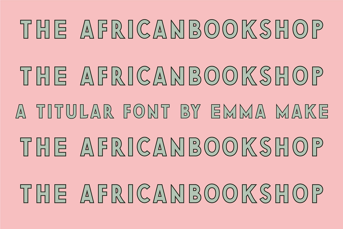 Titular Font - The African BookShop, a Sans Serif Font by Emma Make (Photo 12 of 12)