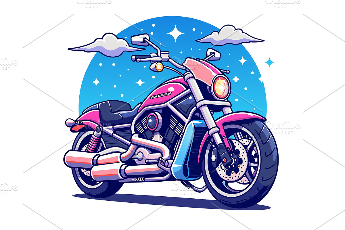 Rider's Drift Motorbike PNG Design, a Transportation Illustration by Ghagra (Photo 2 of 3)