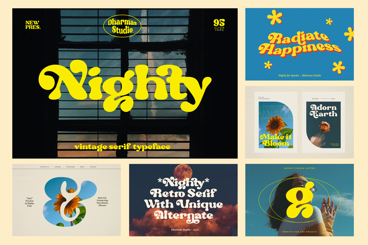 Retro Bundle Collection V2 - 99% OFF, a Serif Font by Dharmas Foundry (Photo 4 of 21)