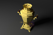 DIY Samovar 3D model template, a Graphic by PolyFish (Thumbnail 2 of 5)