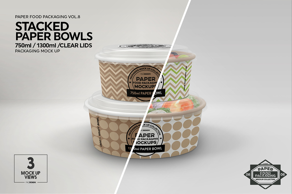 VOL.8 Food Box Packaging Mockups, a Cups & Container Mockup by INCDesign (Photo 6 of 27)