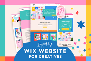 Colorful Wix Website Template, a Wix Template by Design Pixie